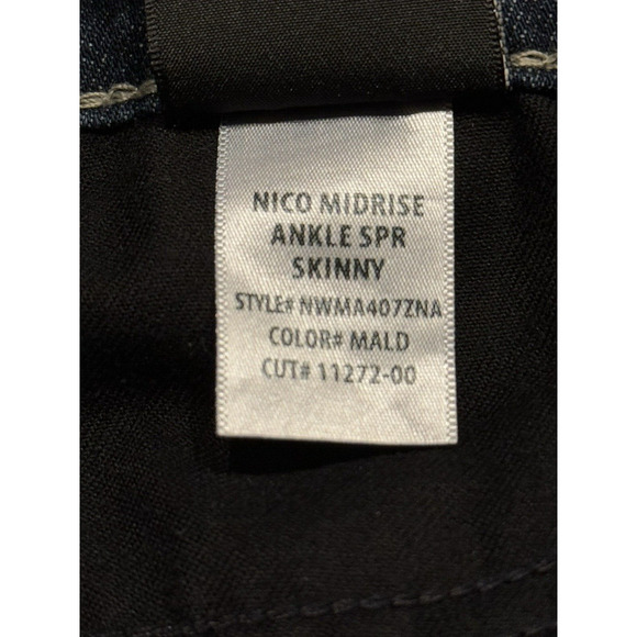 HUDSON Women's NICO Midrise Super Skinny Ankle Jeans SIZE 27 Dark Wash‎ EUC - Picture 10 of 14